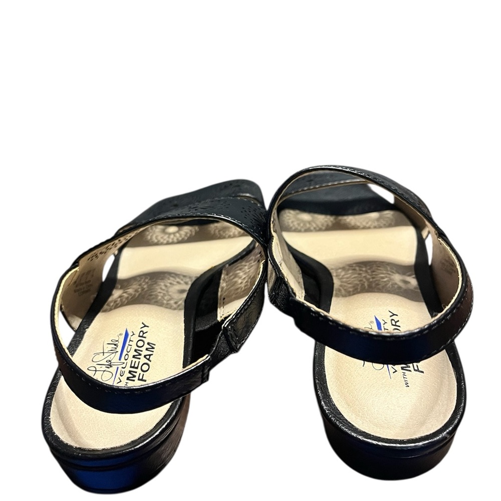 LifeStride Velocity Memory Foam Corinne Open Toe Stretch Slingback Sandals SZ 7 - Picture 4 of 8